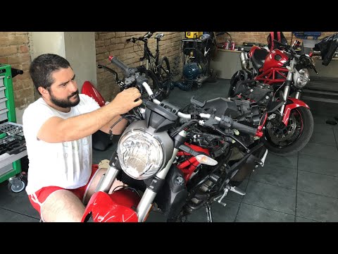 სამუხრუჭე სისტემის განახლება/წუნინგი(Ducati Monster 821 master cylinder upgrade - RCS19 Brembo